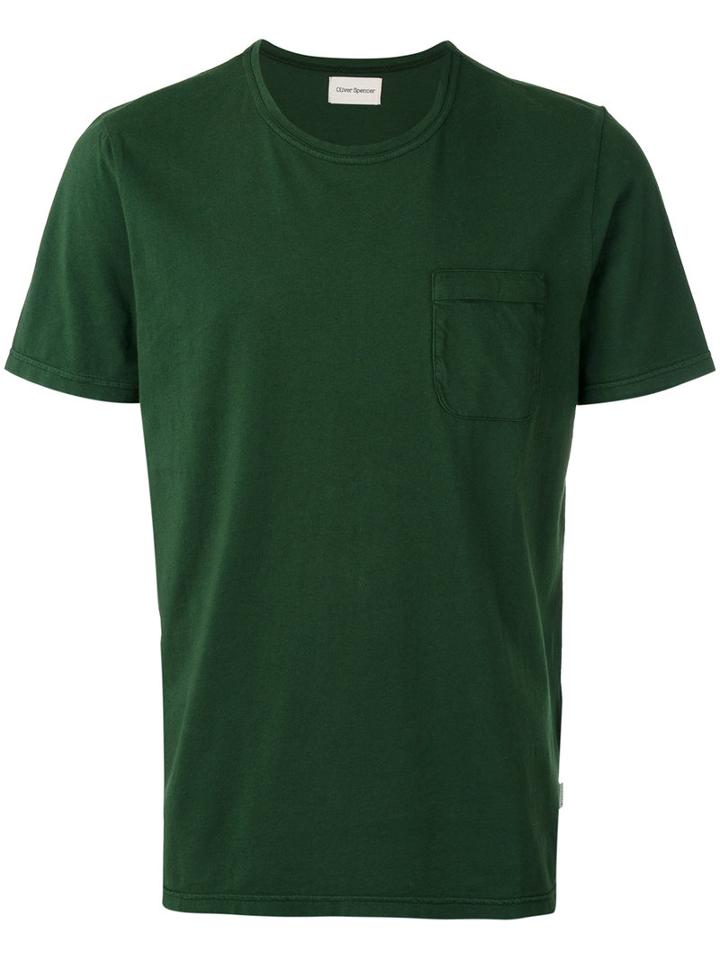 Oliver Spencer Envelope T-shirt, Men's, Size: Xl, Green, Cotton