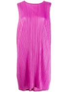 Pleats Please By Issey Miyake Pleated Midi Dress - Purple