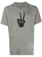 John Varvatos Skeleton Hand Print T-shirt - Green