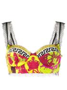 Versace Printed Bralette Top - Pink