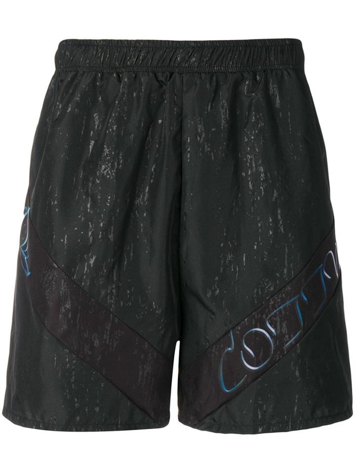 Cottweiler Logo Panelled Swimming Shorts - Black