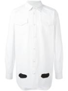 Off-white Diagonal Stripes Shirt, Size: Large, White, Cotton