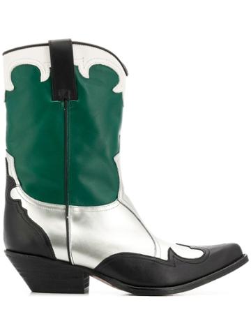 Emporio Armani Pointed Campero Boots - Green