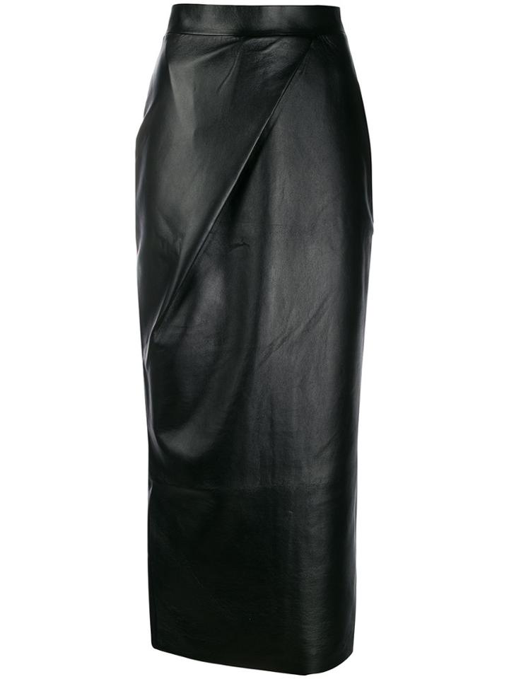 Matériel High-waisted Textured Skirt - Black
