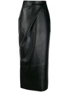 Matériel High-waisted Textured Skirt - Black