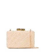 Kayu Textured Clutch Bag - Brown