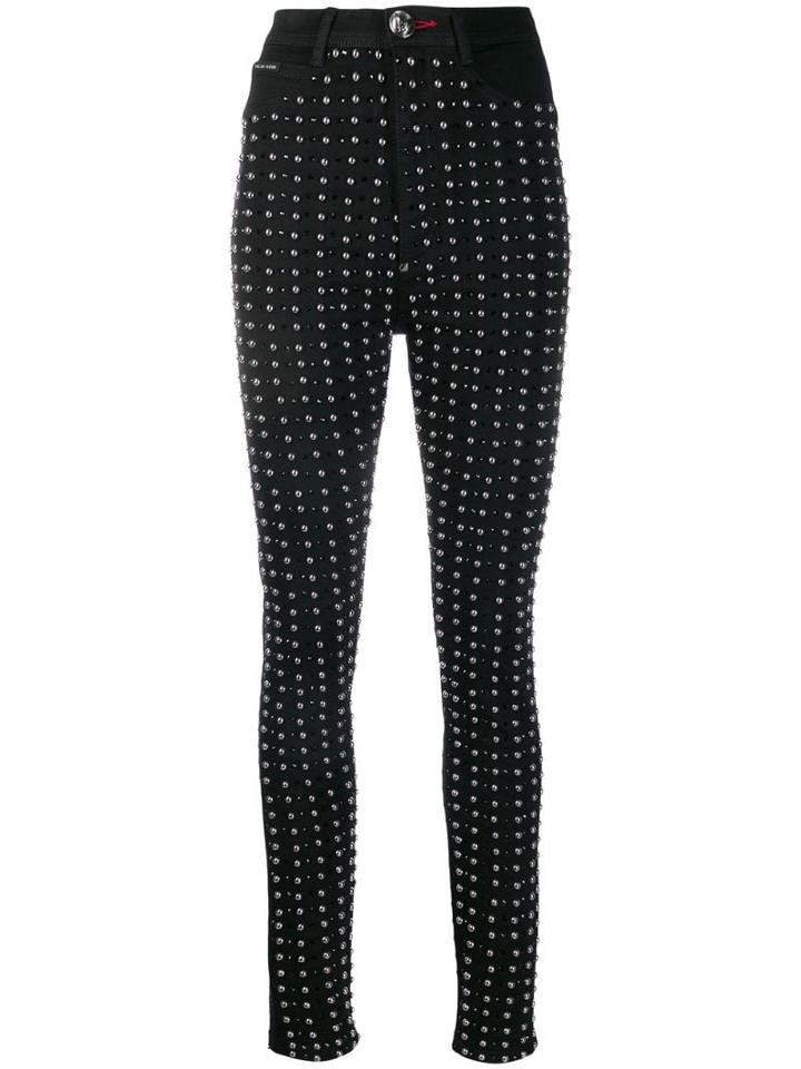 Philipp Plein Super High Waist Jeggings - Black