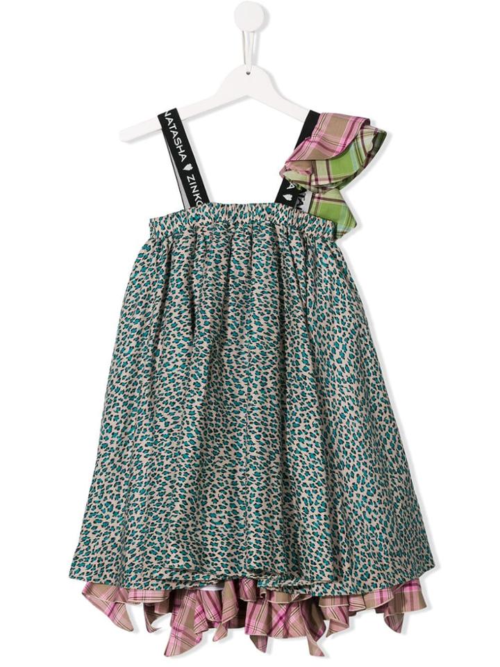 Natasha Zinko Kids Teen Babydoll Dress - Green