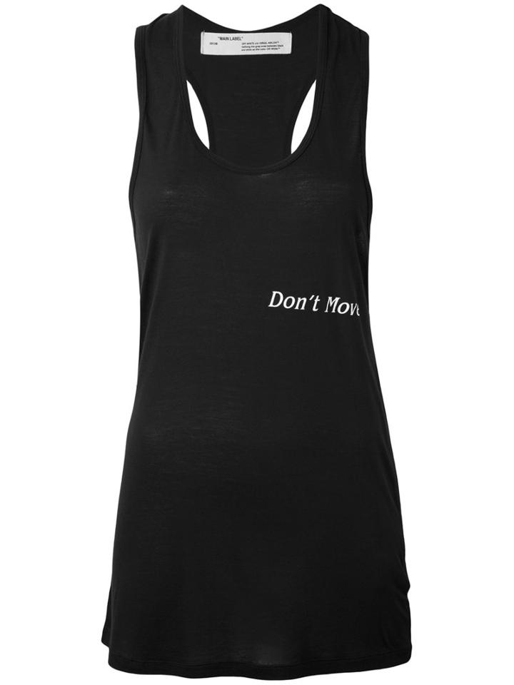 Off-white - Gun Print Tank Top - Women - Modal - S, Black, Modal