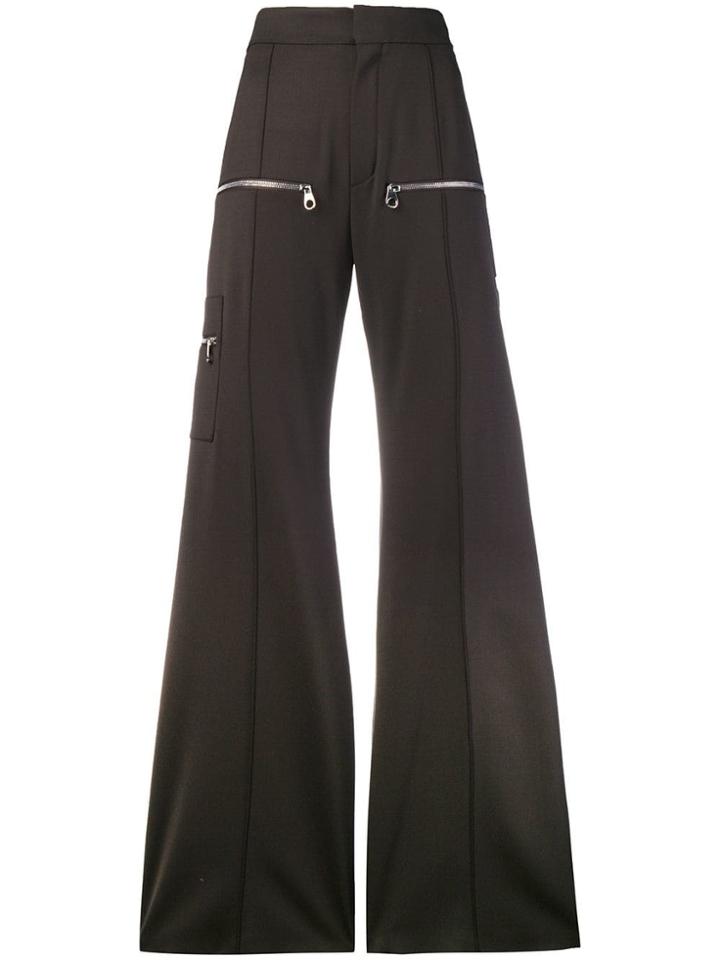 Chloé Super Flared Trousers - Brown