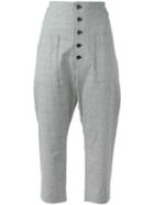 Isabel Marant Étoile - 'prince De Galles' Trousers - Women - Cotton/spandex/elastane - 36, Women's, Grey, Cotton/spandex/elastane
