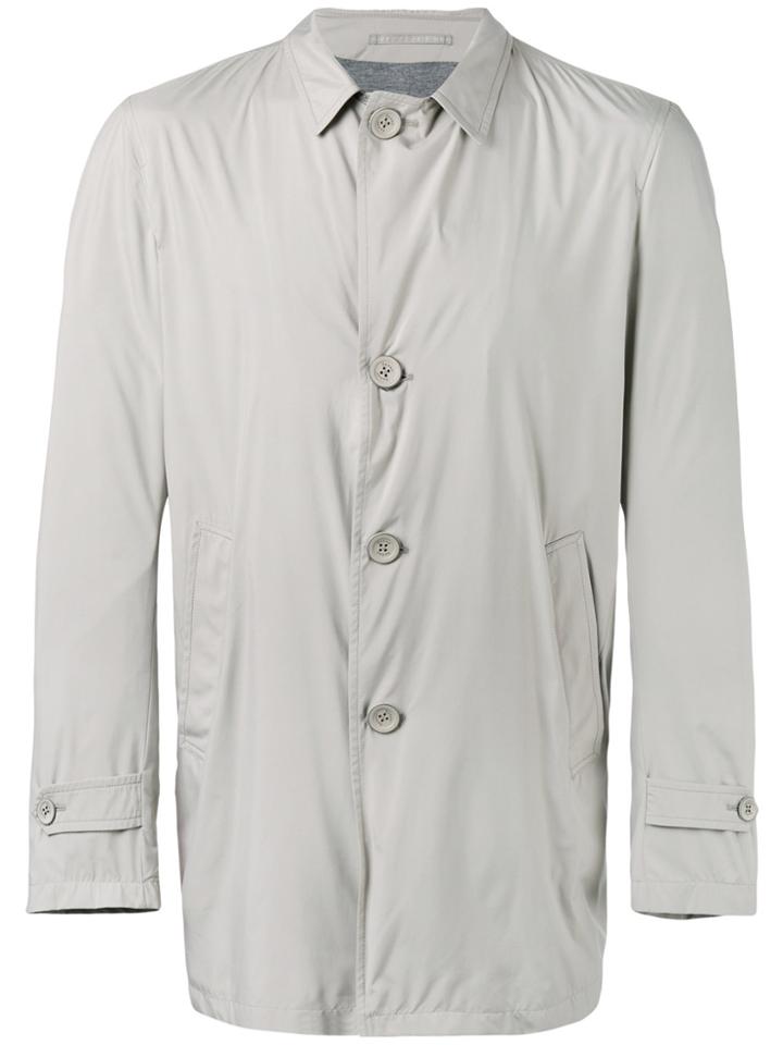 Herno Single Breasted Coat - Grey