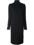 Gcds Logo Print Dress, Women's, Size: Medium, Black, Polyester/spandex/elastane