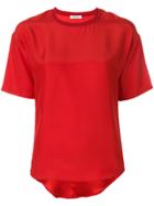 P.a.r.o.s.h. Ribbed Trim Top - Red