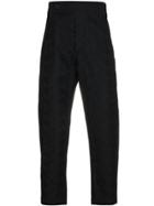 Ann Demeulemeester Embroidered Cropped Trousers - Black