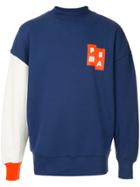 Puma Contrast Sleeve Sweatshirt - Blue