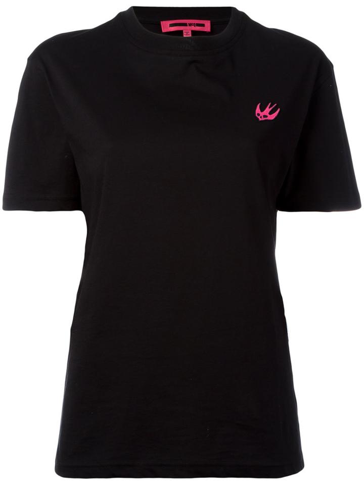 Mcq Alexander Mcqueen - Embroidered Logo T-shirt - Women - Cotton - L, Black, Cotton