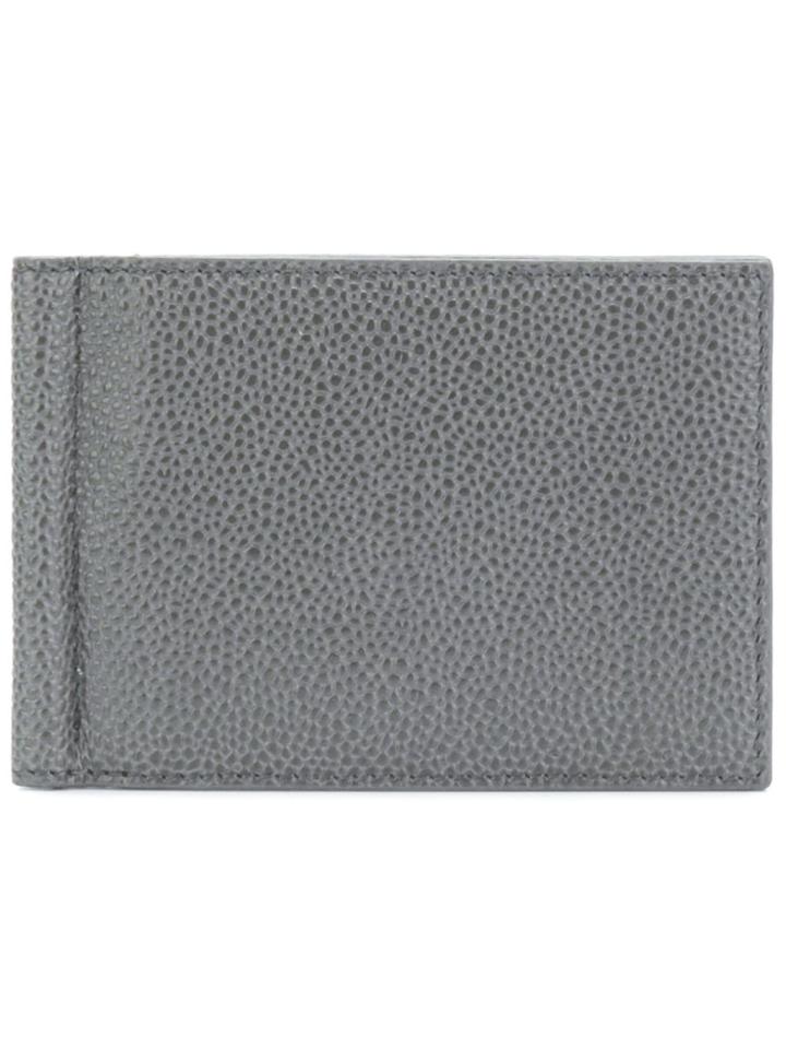 Thom Browne Bicolor Money Clip Wallet - Grey
