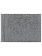 Thom Browne Bicolor Money Clip Wallet - Grey