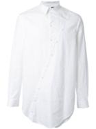 Icosae Layered Twisted Shirt, Men's, Size: Small, White, Cotton