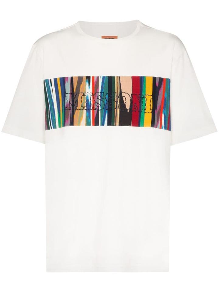 Missoni Contrast Panel Logo T-shirt - White