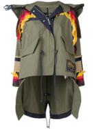 Sacai Southwest-inspired Hooded Parka - Green