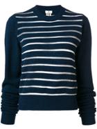 Comme Des Garçons Noir Kei Ninomiya Striped Jumper - Blue