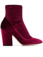 Sergio Rossi Ankle Boots - Red