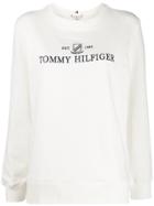 Tommy Hilfiger Logo Print Sweatshirt - White