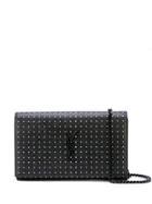 Saint Laurent Dot Print Clutch - Black