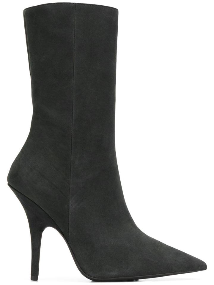 Yeezy Slim Fit Stiletto Boots - Grey