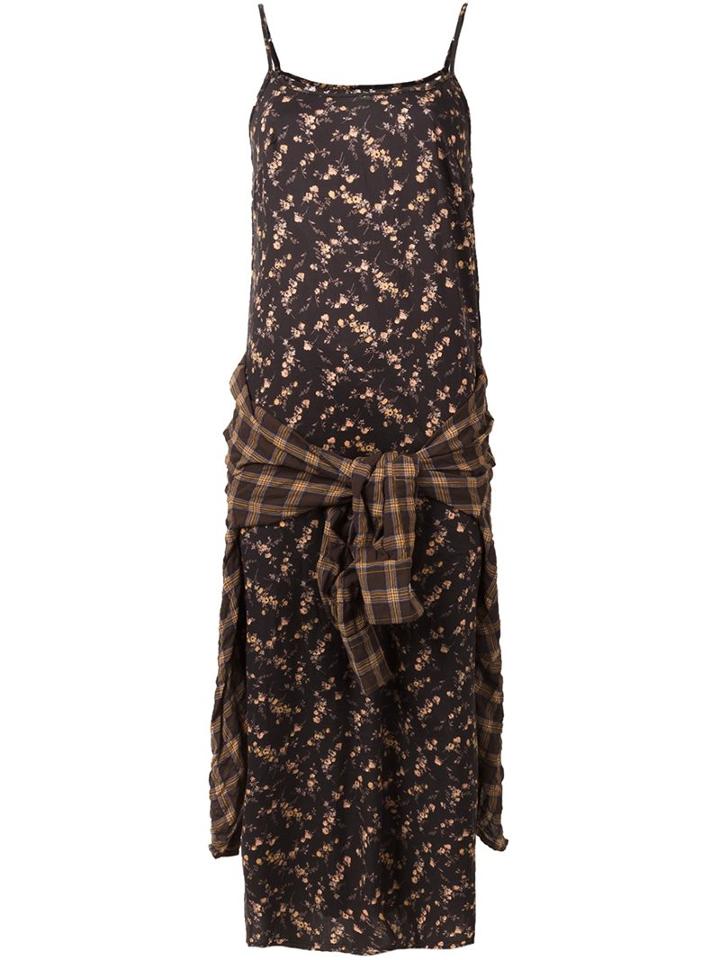 R13 'slip Grunge' Dress, Women's, Size: Medium, Black, Cotton
