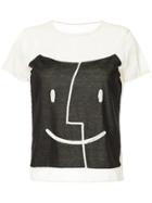 Tu Es Mon Trésor Patchwork Mesh T-shirt - Black