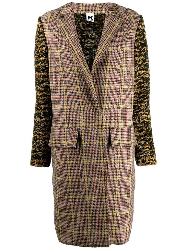 M Missoni Plaid Trench Coat - Brown