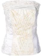 A.f.vandevorst Embroidered Sleeveless Top - White