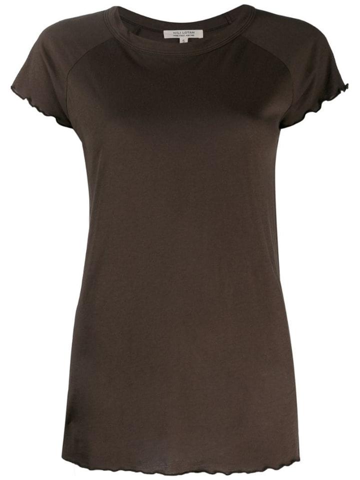 Nili Lotan Short-sleeve Fitted Top - Green