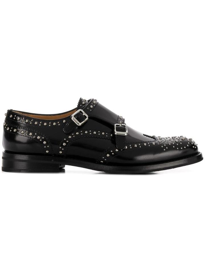 Church's Microstud Monk Shoes - Black