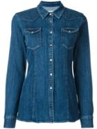Dondup Denim Shirt, Women's, Size: 42, Blue, Cotton/polyester/spandex/elastane