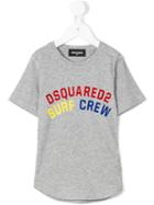 Dsquared2 Kids Surf Crew Print T-shirt, Boy's, Size: 8 Yrs, Grey