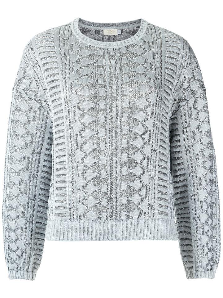 Gig - Knitted Blouse - Women - Polyester/spandex/elastane/viscose - P, Grey, Polyester/spandex/elastane/viscose