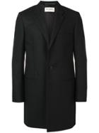 Saint Laurent Single Breasted Formal Coat - Black