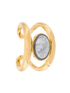 Aurelie Bidermann Marble Open Cuff - Metallic