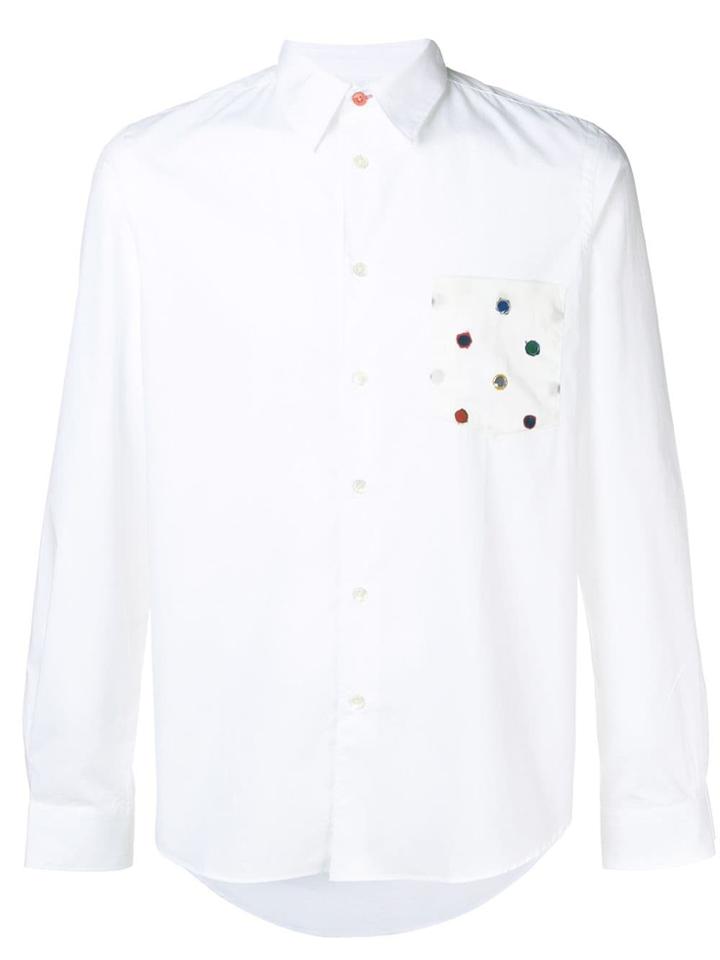 Ps By Paul Smith Dots Pocket Shirt - White