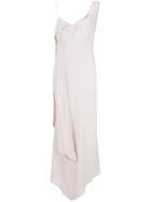 Maison Margiela Draped Detail Asymmetric Dress - Nude & Neutrals