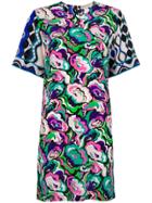 Emilio Pucci Abstract Floral T-shirt Dress - Multicolour