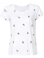 Rta Skull Print T-shirt, Women's, Size: Small, White, Cotton