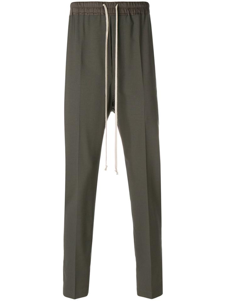 Rick Owens Drawstring Tapered Trousers - Grey