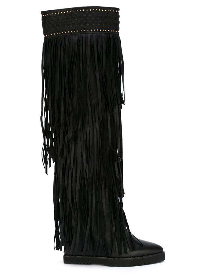 Ivy Kirzhner Fringed Knee High Boots