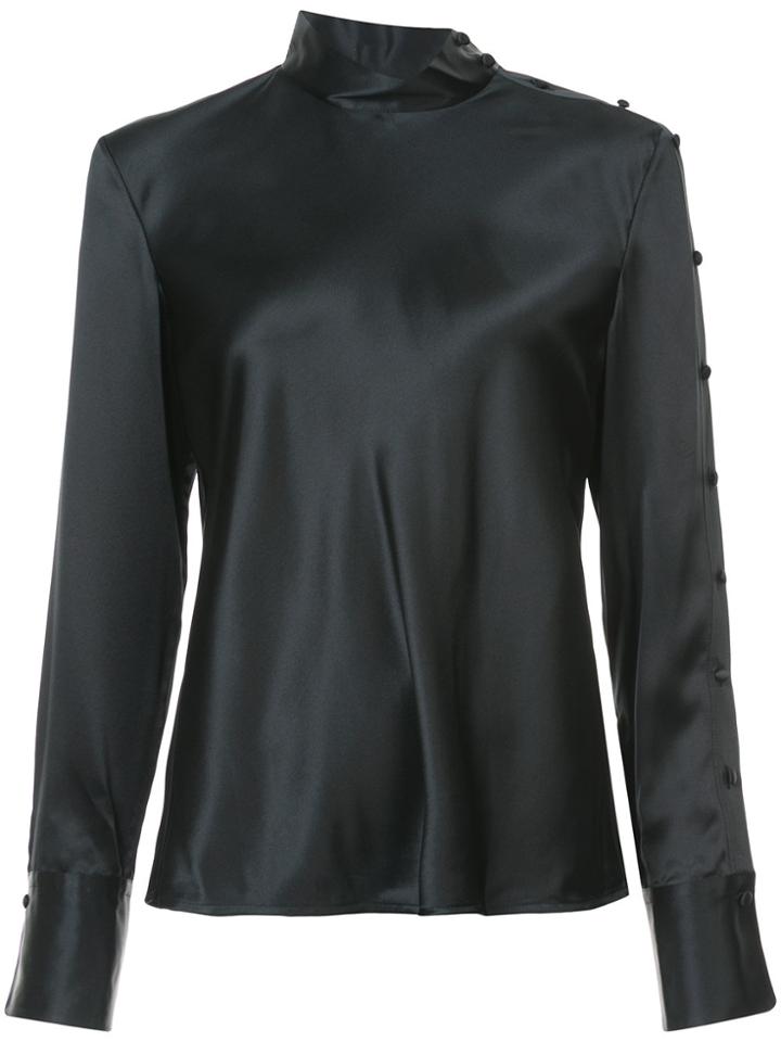 Rag & Bone Buttoned Sleeve Blouse - Black