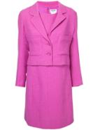 Chanel Vintage Jacket & Dress Set - Pink & Purple